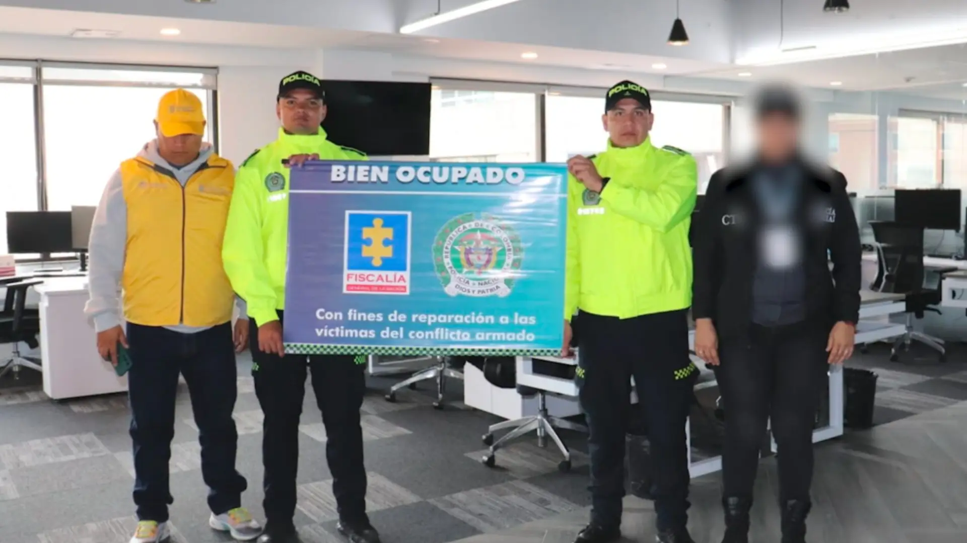 Oficina embargada a la petrolera.