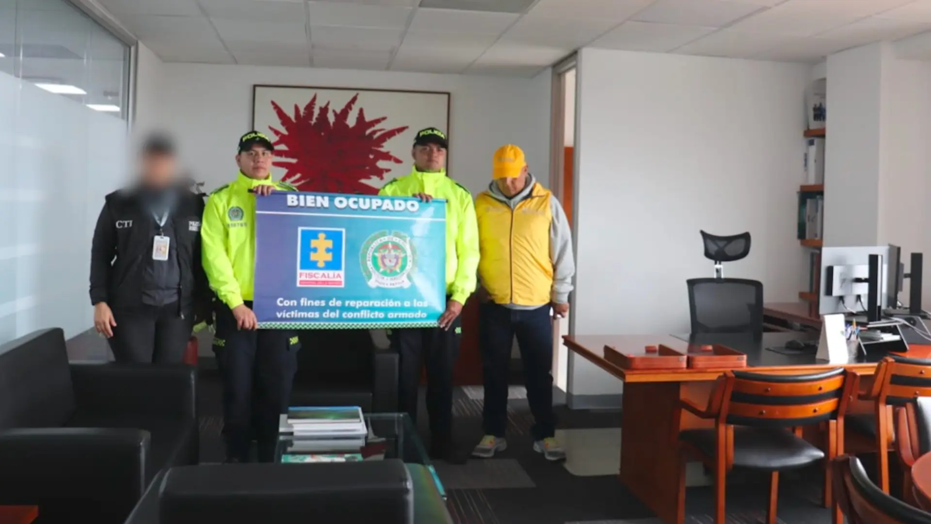 Oficina embargada a la petrolera.