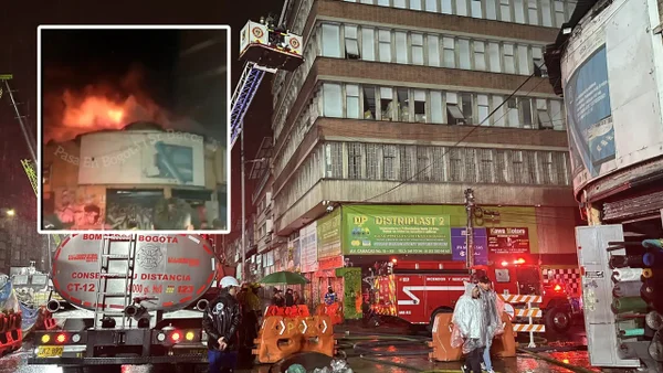 VIDEO | Incendio se llevó todo a su paso en conocido sector comercial de Bogotá