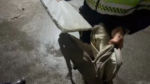 Maleta con marihuana en Toberín