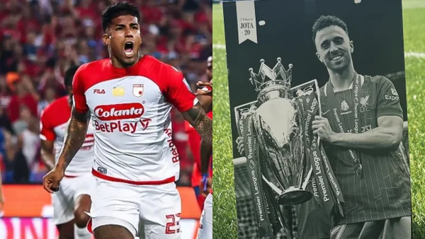 Homenaje a Diogo Jota en el FPC: así celebró Harold Santiago Mosquera con Santa Fe