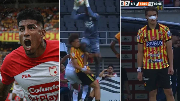 La roja que cambió todo para Santa Fe en su debut: empató tras ir ganando por 2 goles