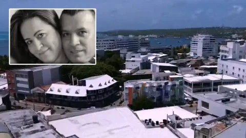 Familia muerta en San Andrés.
