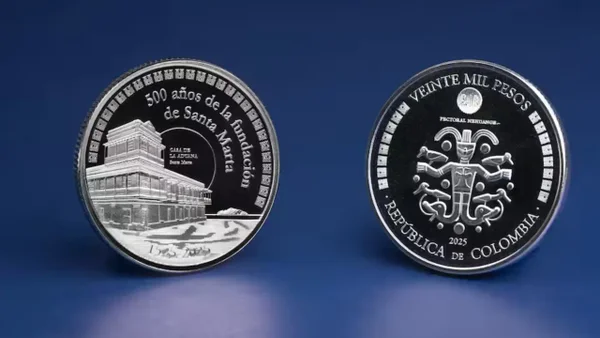 Así es la nueva moneda de $20.000 que fue presentada por el Banco de la República