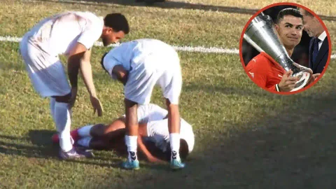 Video futbolista brasileño celebró gol como Cristiano Ronaldo y se lesionó