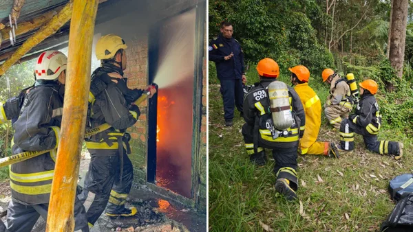 Bomberos que salvan vidas en escenarios extremos se entrenan en Cartagena Bomberos que salvan vidas en escenarios extremos se entrenan en Cartagena