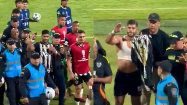 Los gestos de provocación de Hulk que causaron un cruce con la hinchada de Bucaramanga