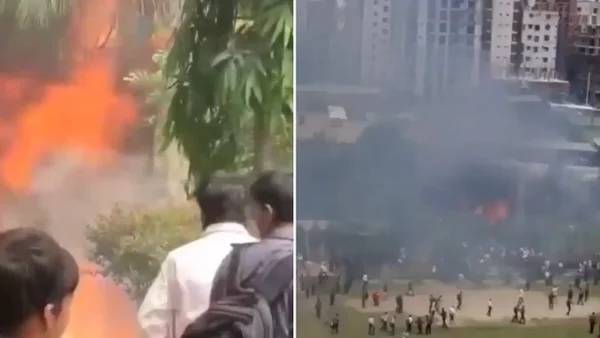 VIDEO | Avión militar se estrelló contra colegio dejando al menos 19 muertos y más de 50 heridos