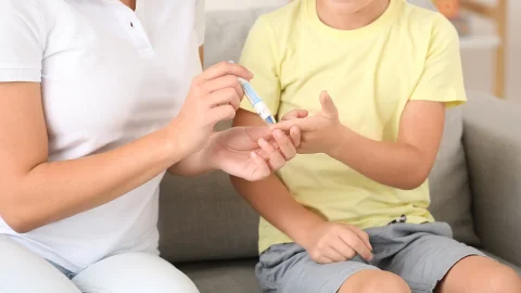 Niños con diabetes