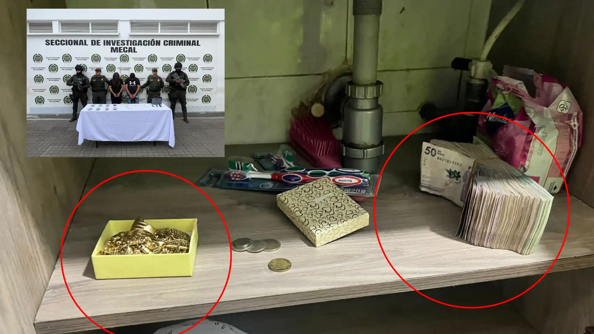 Cayó red de fleteros que hurtó más de 1.000 millones en Cali y Neiva: lo que hallaron en su casa