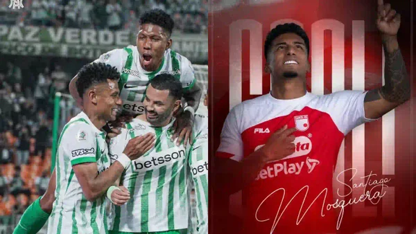 Atlético Nacional y Santa Fe se volvieron a encontrar y firmaron un empate 1-1: vea los goles