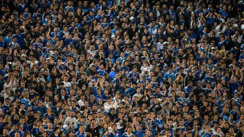 Protesta hinchas de Millonarios