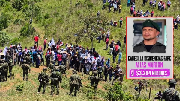 Millonaria recompensa por alias Marlon, tras asonada contra el Ejército en Jamundí