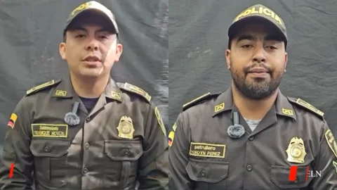 policías secuestrados en Arauca