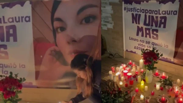 Así fue la velatón que se realizó por Laura Blanco, la periodista que falleció tras caer de un noveno piso