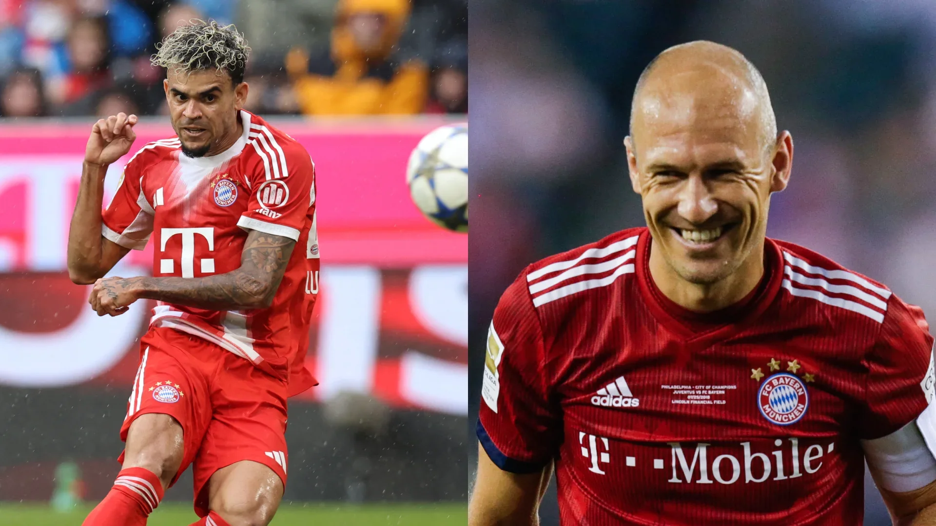 Luis Díaz Arjen Robben Bayern