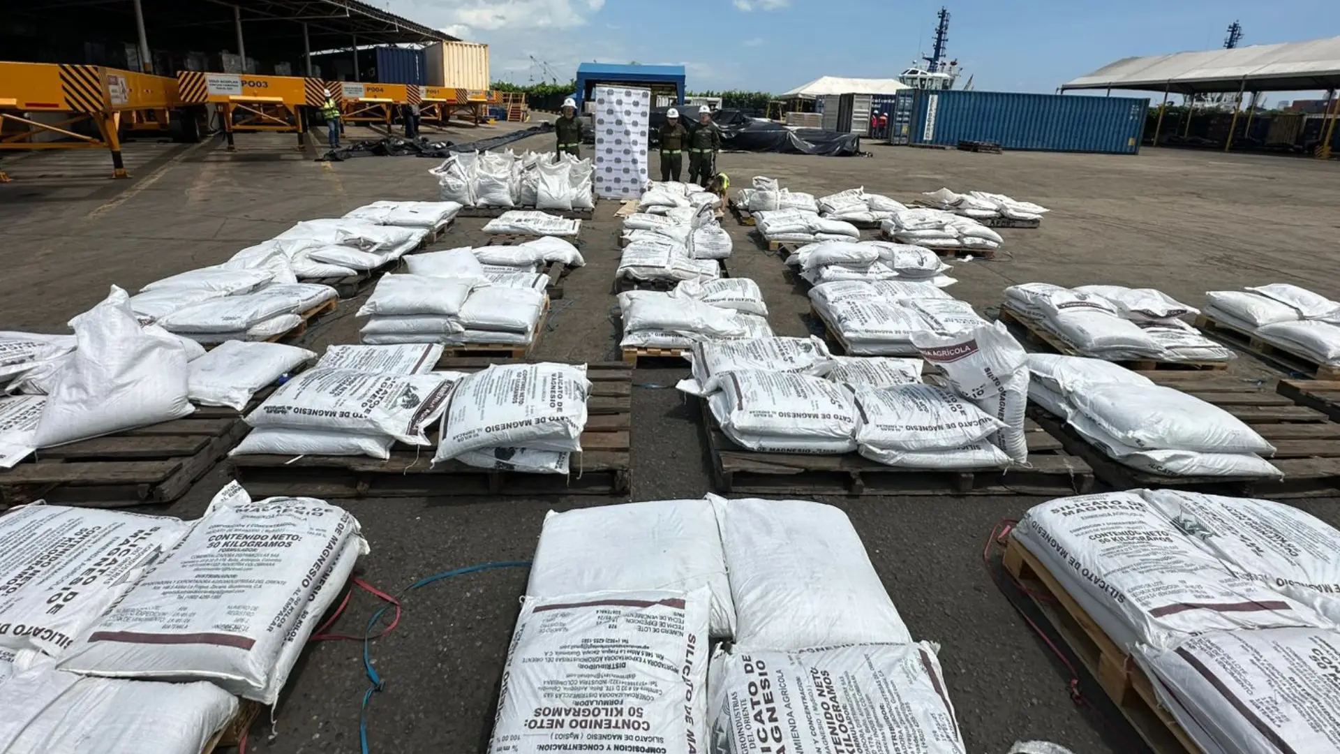 Incautación de cocaína.