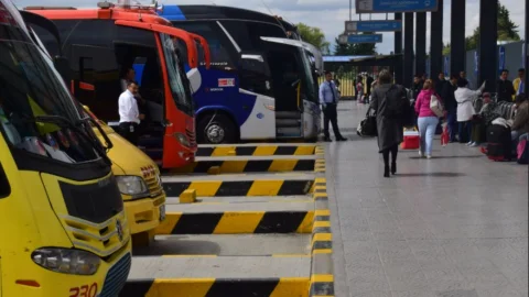 Buses intermunicipales en Bogotá