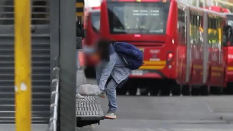 Colados en Transmilenio.