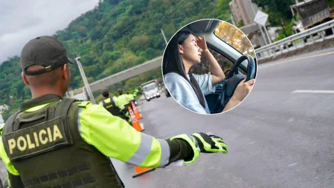 Multa conducir lento en Colombia