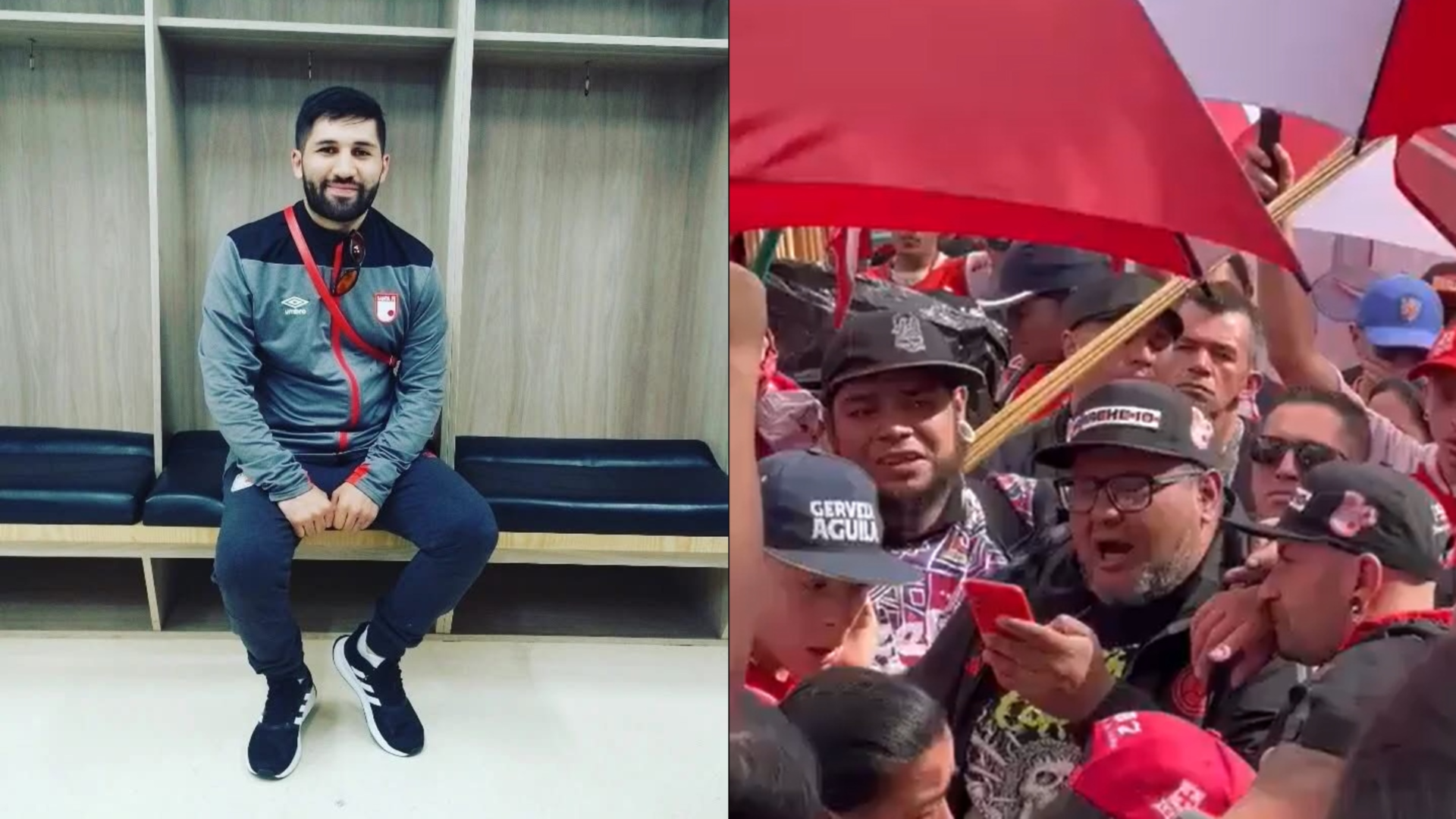 Despedida hinchas Santa Fe a Sergio Blanco