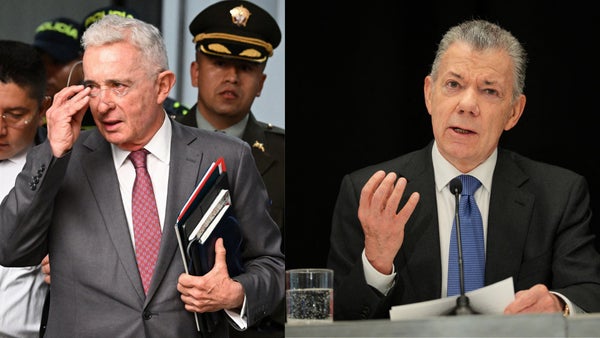 Uribe y Santos protagonizan nuevo cruce en redes sociales Uribe y Santos protagonizan nuevo cruce en redes sociales