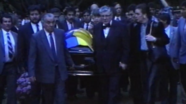 En imágenes: así fue el sepelio de Diana Turbay, madre de Miguel Uribe, 35 años atrás