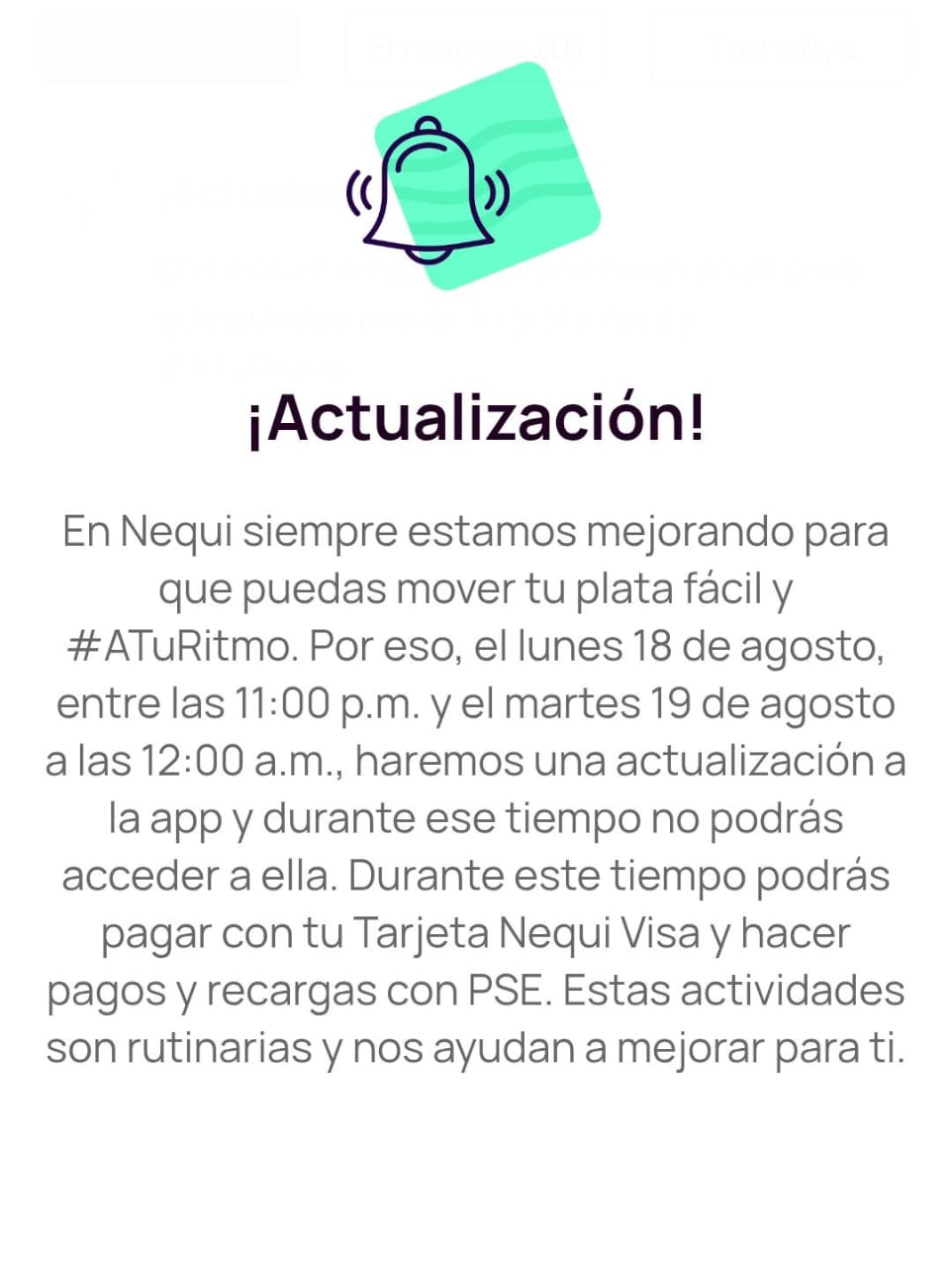 Aplicación de Nequi
