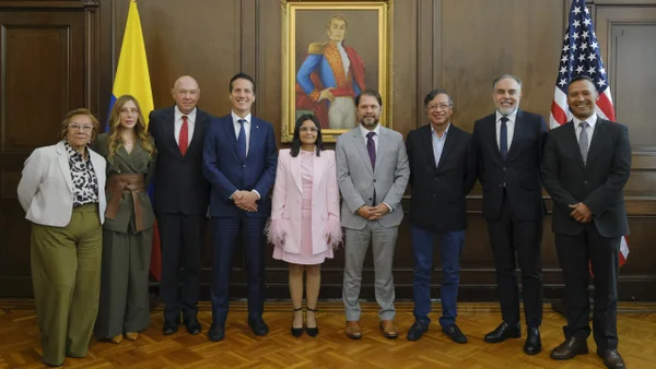 Presidente Petro se reunió con delegaciones de los Estados Unidos en la Casa de Nariño