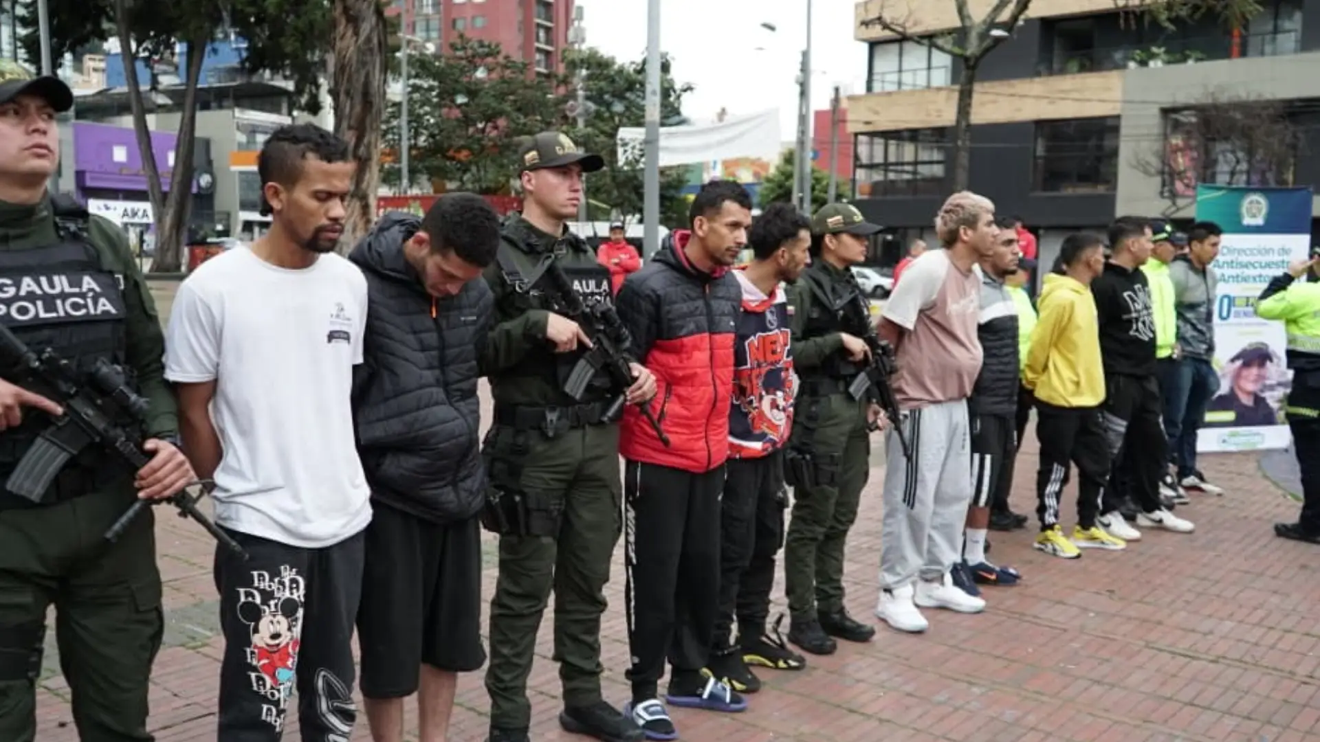 Captura miembros del Tren de Aragua en Bogotá.