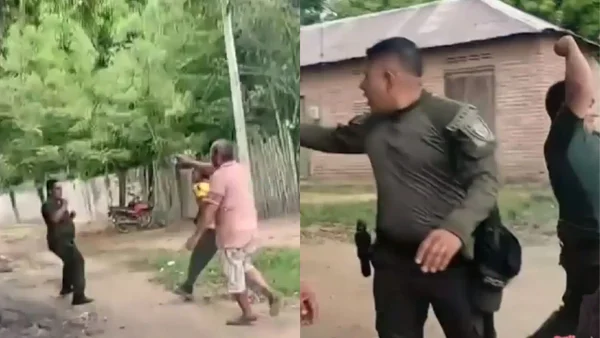 Fuerte pelea en medio de un control policial en Cesar: dos agresores fueron capturados