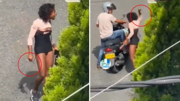 Video | Con puñal una joven habitante de calle amenazaba e intentaba agredir a vecinos en Bello, Antioquia Video | Con puñal una joven habitante de calle amenazaba e intentaba agredir a vecinos en Bello, Antioquia