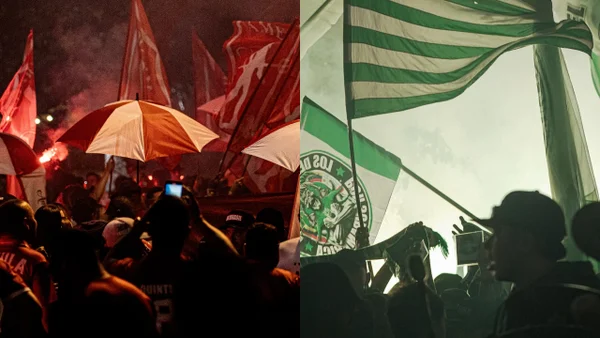 El FPC se tomó Brasil: grandes banderazos de las hinchadas de América de Cali y Atlético Nacional El FPC se tomó Brasil: grandes banderazos de las hinchadas de América de Cali y Atlético Nacional