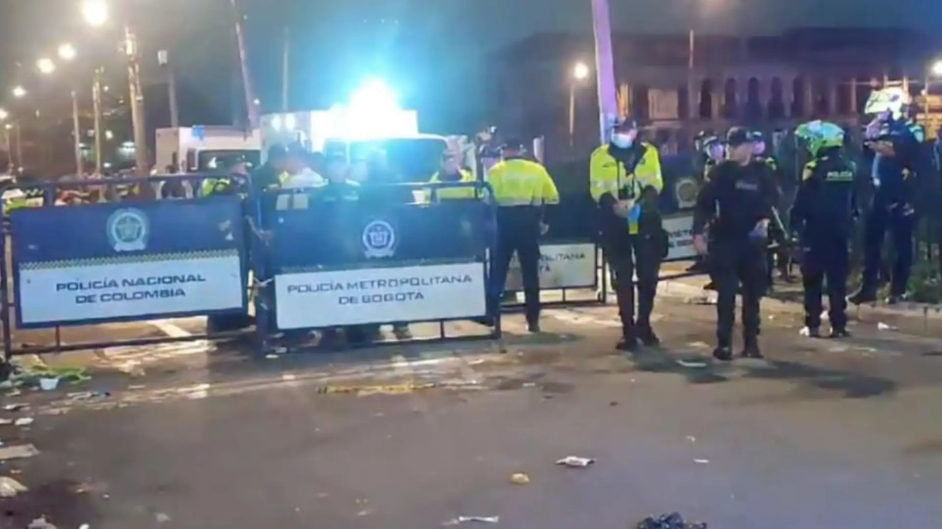 Explosión con granada en Bogotá.