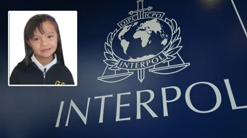 Circular amarilla de Interpol para buscar a Valeria Afanador.