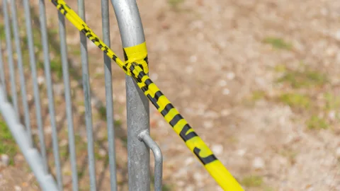 Peligro no pase cinta