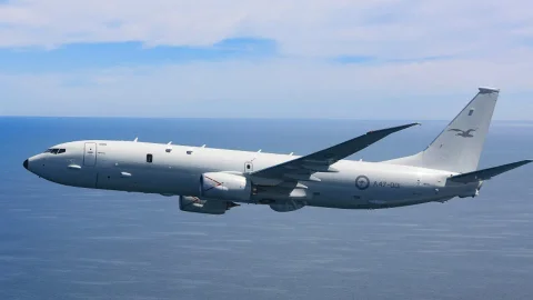 Avión enviado por Estados Unidos a Venezuela.