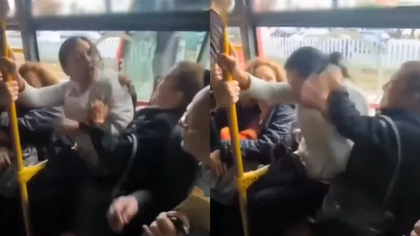 ¡Vergonzoso! Dos mujeres se pelearon por una silla en TransMilenio: video viral