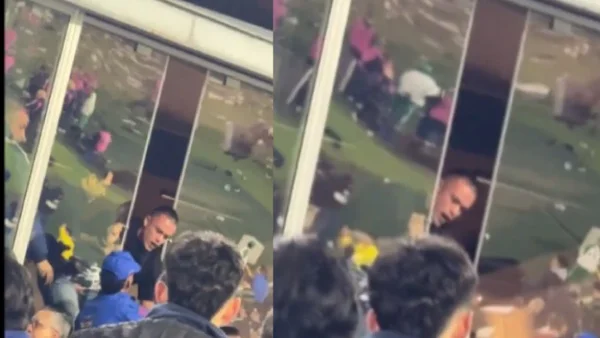 Leonardo Castro, en medio de la crisis de Millonarios, se peleó cara a cara con un hincha en el estadio Leonardo Castro, en medio de la crisis de Millonarios, se peleó cara a cara con un hincha en el estadio