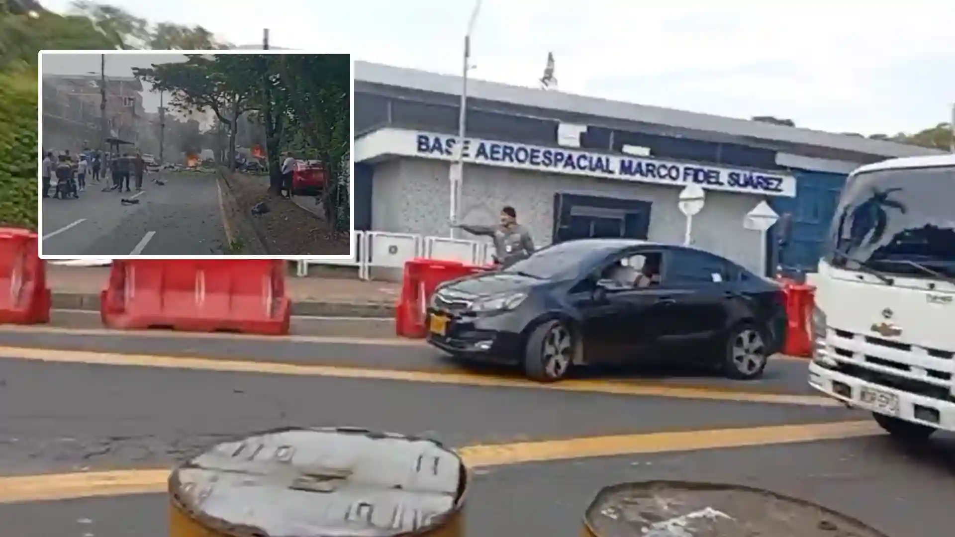 explosion-aviacion-cali VIDEO | Grave explosión cerca de la escuela militar de la aviación en Cali dejaría varios heridos