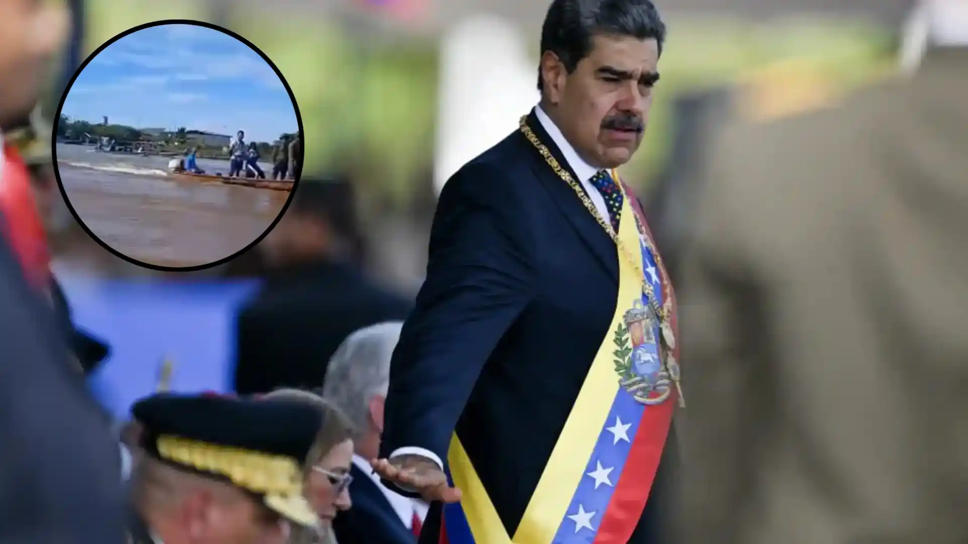 Pescadores venezolanos salieron en sus embarcaciones para respaldar a Maduro