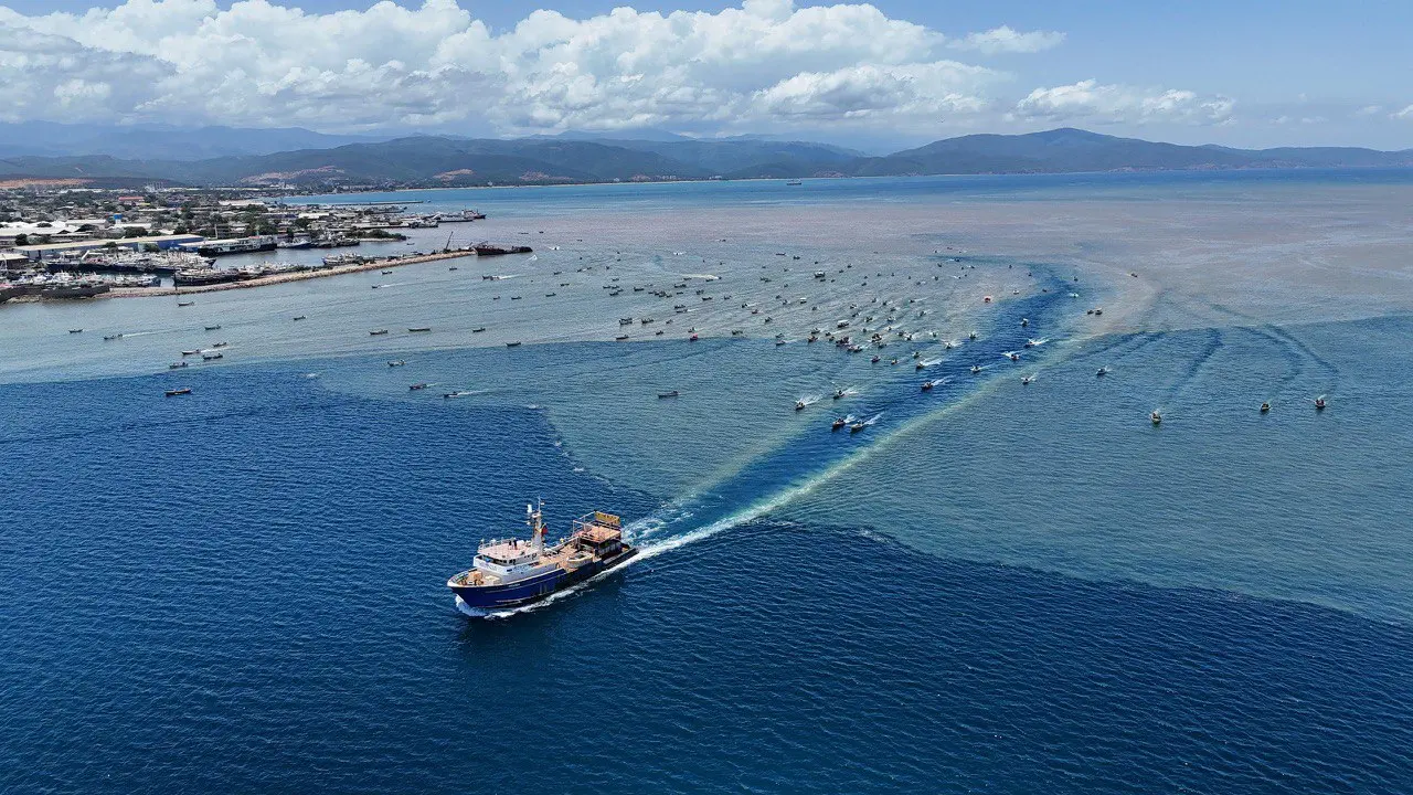 Embarcaciones en defensa de Maduro.
