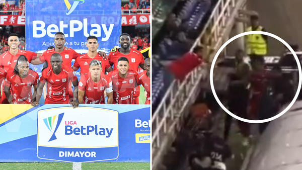 Jugador de América tuvo fuerte cruce con hinchas durante el partido con Atlético Nacional