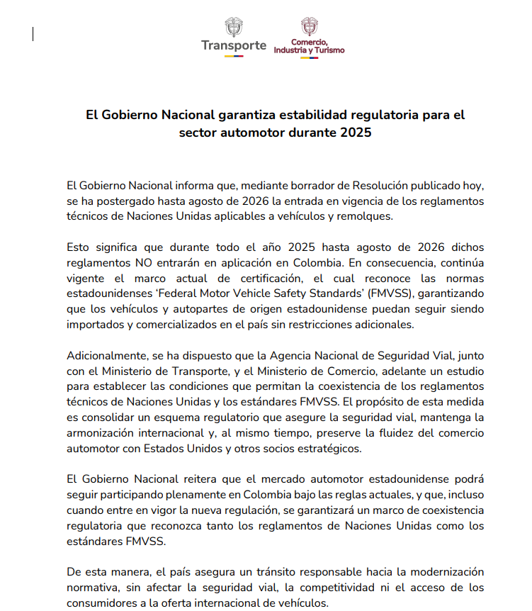 Borrador Ministerio de Transporte
