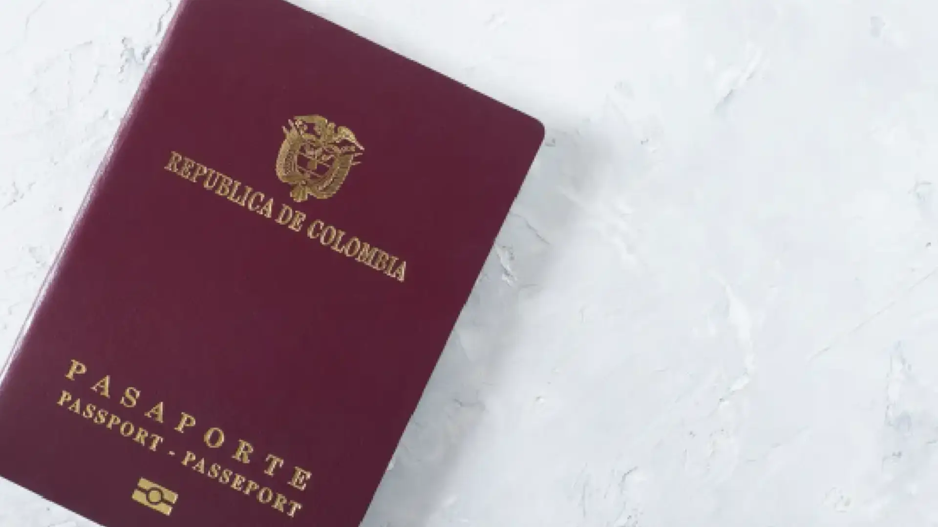 Pasaporte colombiano.
