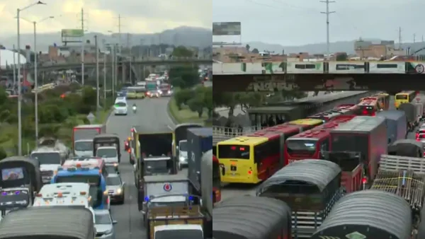 Autopista sur amaneció cerrada en ambos sentidos por ruptura de un tubo de gas Autopista sur amaneció cerrada en ambos sentidos por ruptura de un tubo de gas