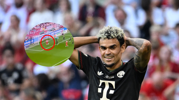 De no creer: el insólito gol que erró Luis Díaz en duelo de Bayern ante Augsburgo