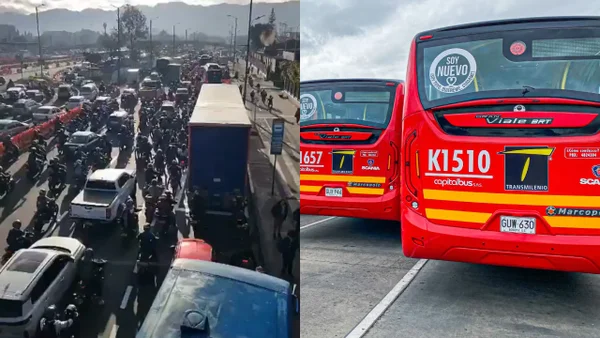 Caos en Bogotá por decisión del IDU: trancones afectan la operación de Transmilenio