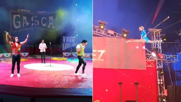 Video: trapecista del Circo Hermanos Gasca cae desde varios metros durante función en Colombia Video: trapecista del Circo Hermanos Gasca cae desde varios metros durante función en Colombia