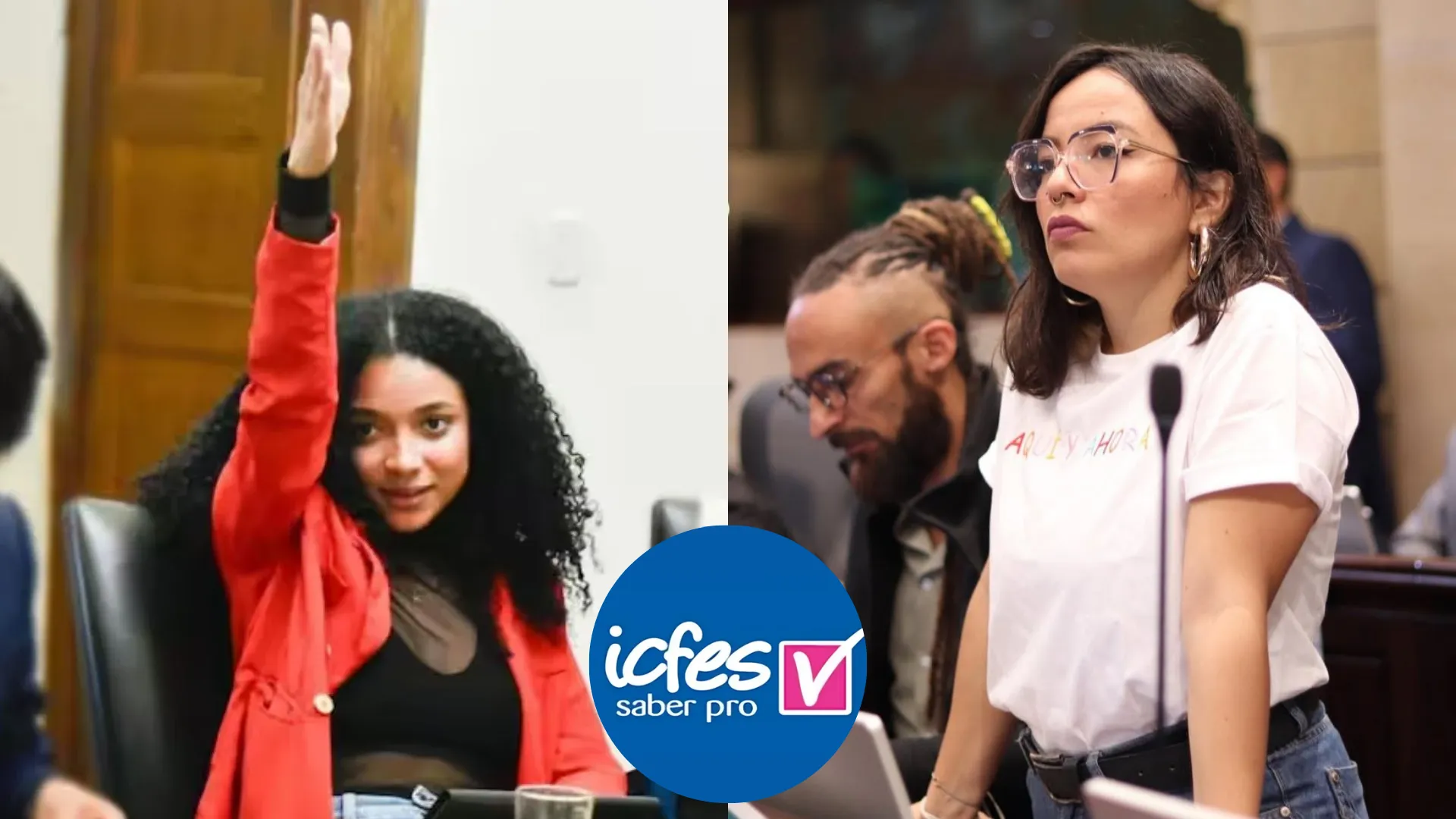 Foto: montaje realizado con imágenes de Jennifer Pedraza, el MinIgualdad e Icfes